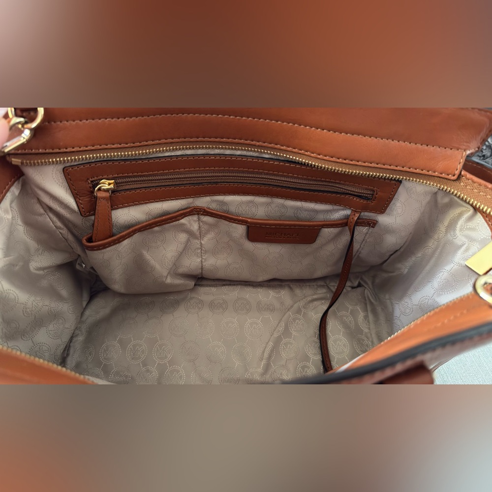 Michael Kors Tan and Brown Satchel - Picture 5 of 8